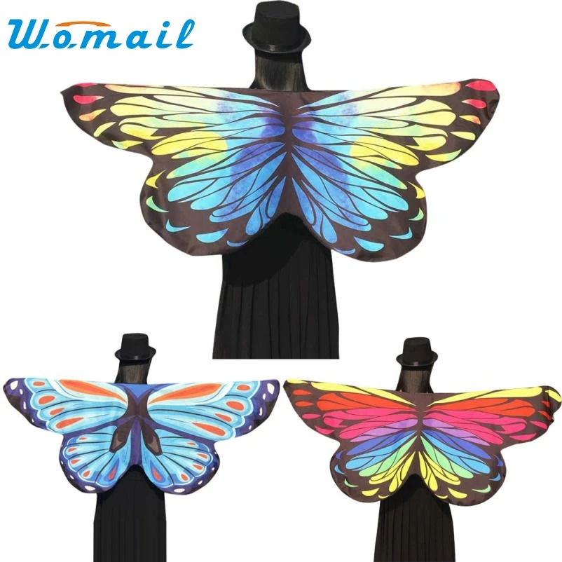 

145*65CM 2017 Butterfly Wings Shawl Women Beach Dress Cover Ups Girls Beachwear Pareo Coverups Bathing Suit Beach Wear Mar1YP