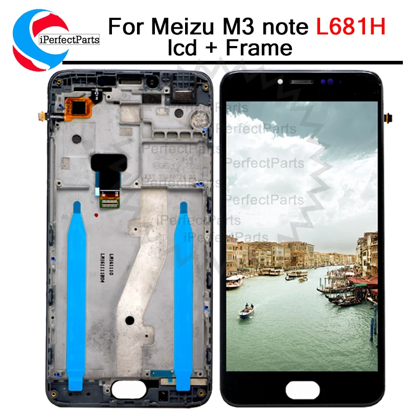 ЖК дисплей Meizu m3 note L681H дигитайзер сенсорного экрана запасные части для сотового