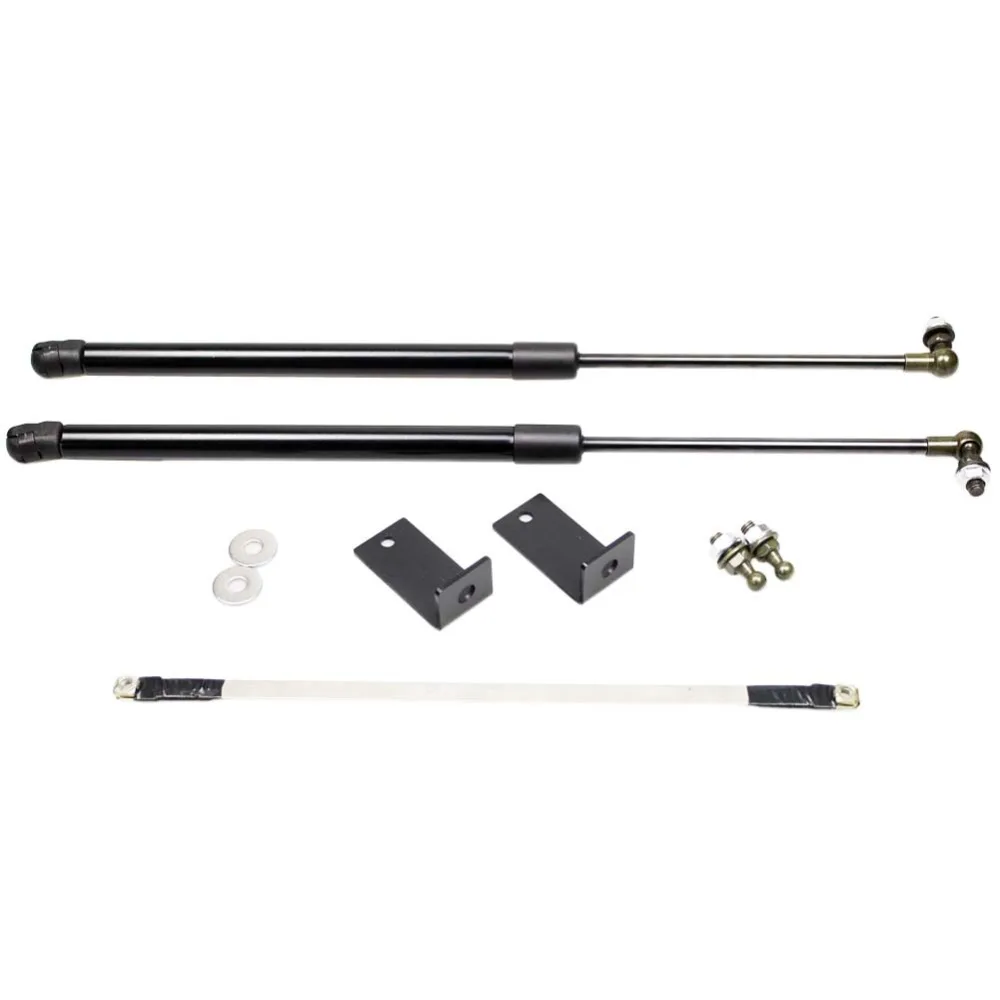 2x Auto Bonnet Hood Carbon Fiber Modify Gas Struts Lift Support Shock Damper for Ford for HONDA CRV CR-V 2012-2014 2015 2016