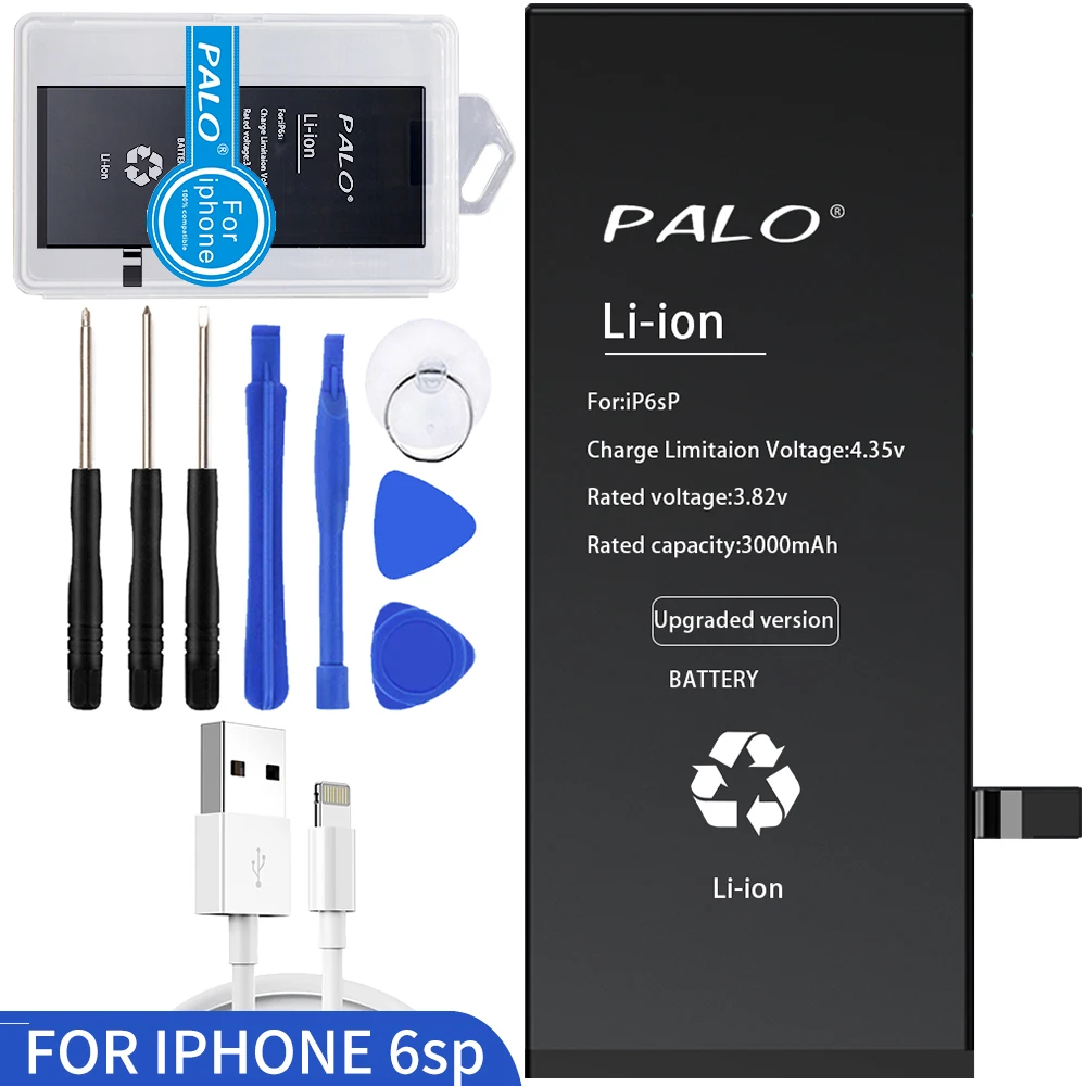 Palo Оригинальный аккумулятор для мобильного телефона iPhone 6s Plus запасная батарея с