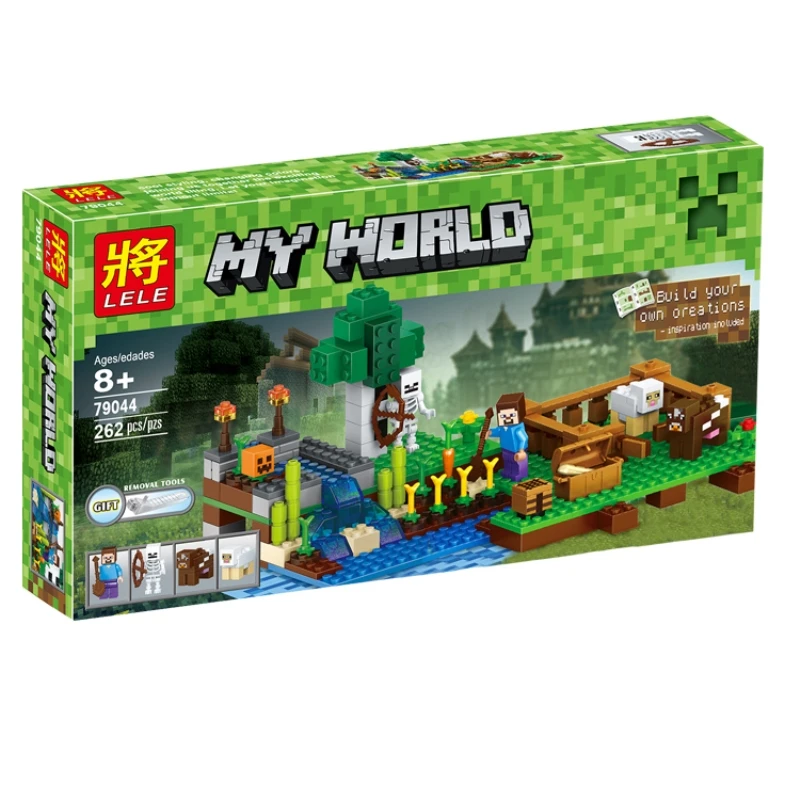 My World Minecraft Farm steve zombie Building Blocks 79044 education Toys Compatible Legoings Children's building toys My World Minecraft Farm steve zombie Building Blocks 79044 education Toys Compatible Legoings Children's building toys