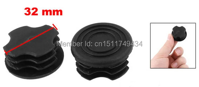 32mm Dia Round Plastic Blanking End Cap Tubing Tube Insert 100pcs | Обустройство дома