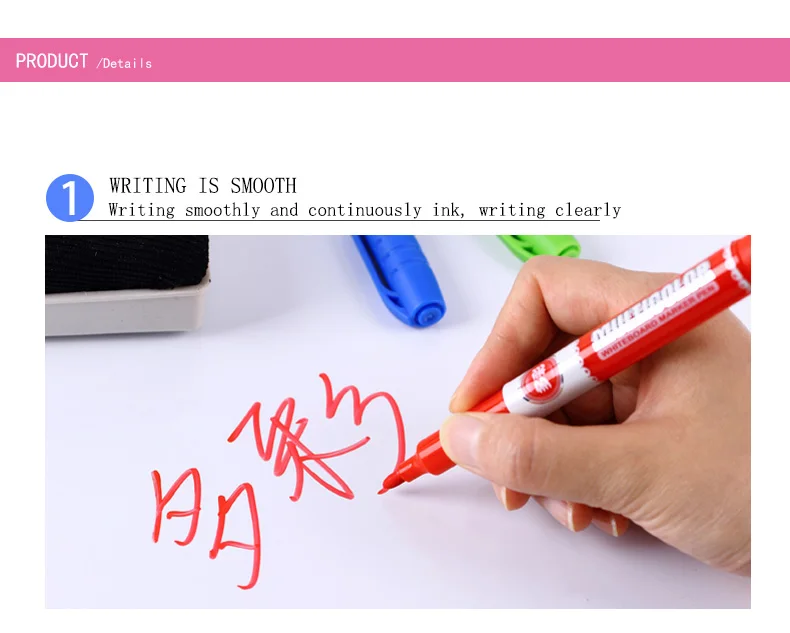 BAOKE 12 видов цветов маркер для доски доступны Eraseing маркер ручка для школы канцелярские принадлежности белая доска ручка поставщик