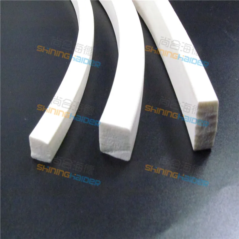 Without brand 1pc 3mm 4mm 5mm 6mm 8mm 10mm Square White Silicone Foaming Strip for Sealing Rectangle Silicone Foaming Sealing Strip Color : White, Size : 5m 10mmx10mm 