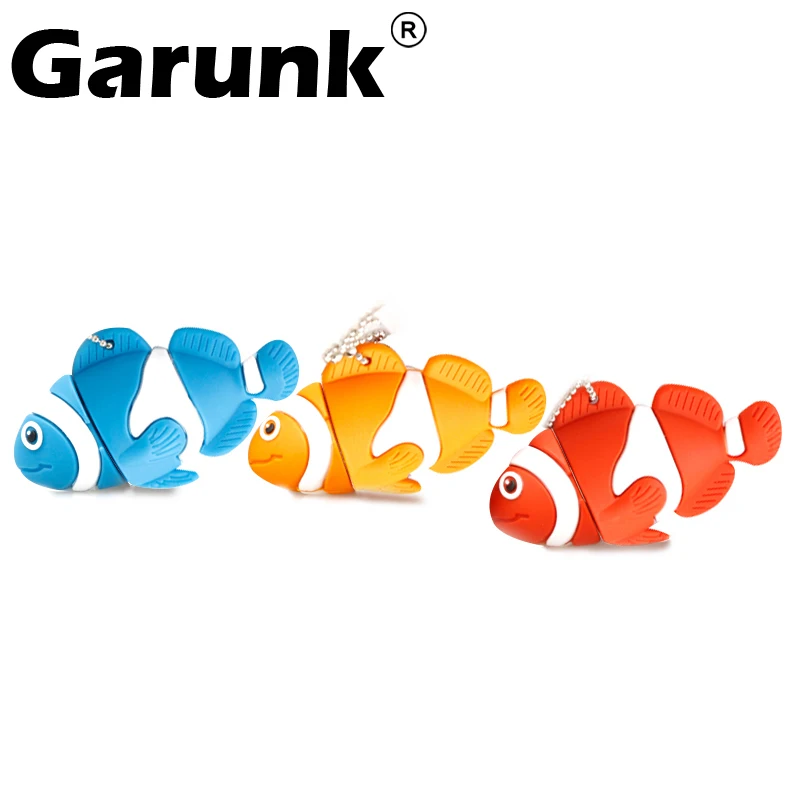 

pendrive cartoon fish usb flash drive nemo usb stick 64G 32G 16G 8G 4G 2G flash memory stick U disk free shipping card hot sale