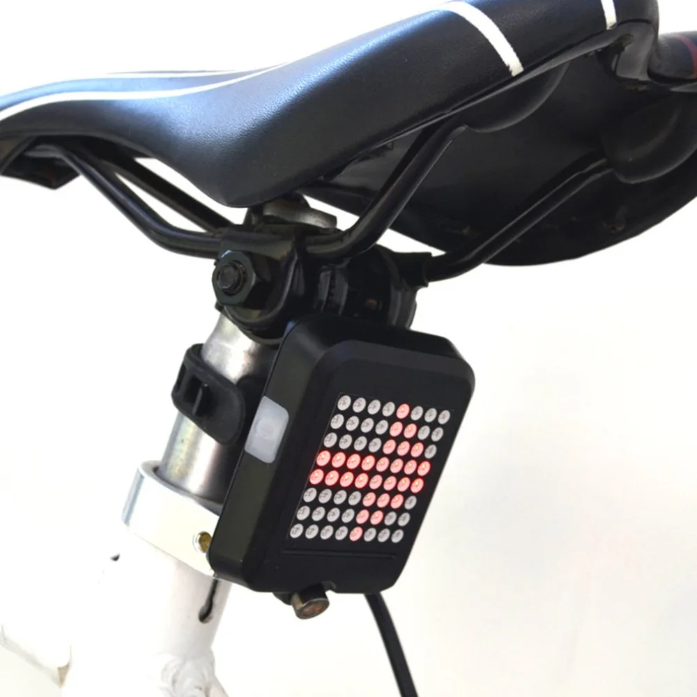 T603B USB Перезаряжаемый беспроводной Велосипедный задний светильник, датчик силы тяжести, Предупреждение о повороте, задний светильник для ночного велоспорта