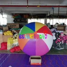 Красочные 1,5 м гигантский надувной шар для рекламы, ПВХ материал небо Сфера, большие шары для продажи