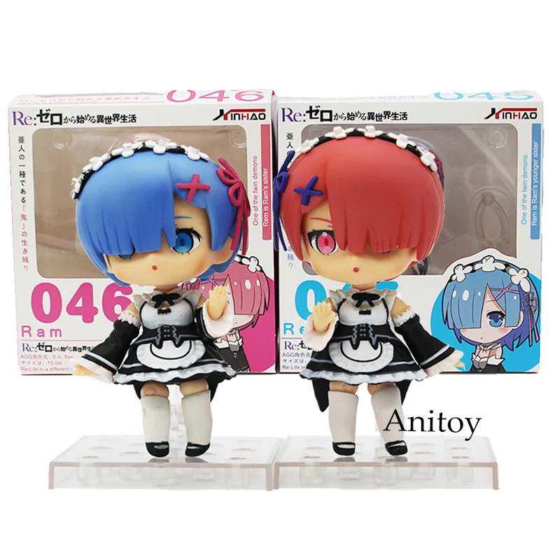 Nendoroid re: жизнь в другом мире от нуля rem #045/RAM #046 ПВХ фигурку Коллекционная модель игрушки кукла