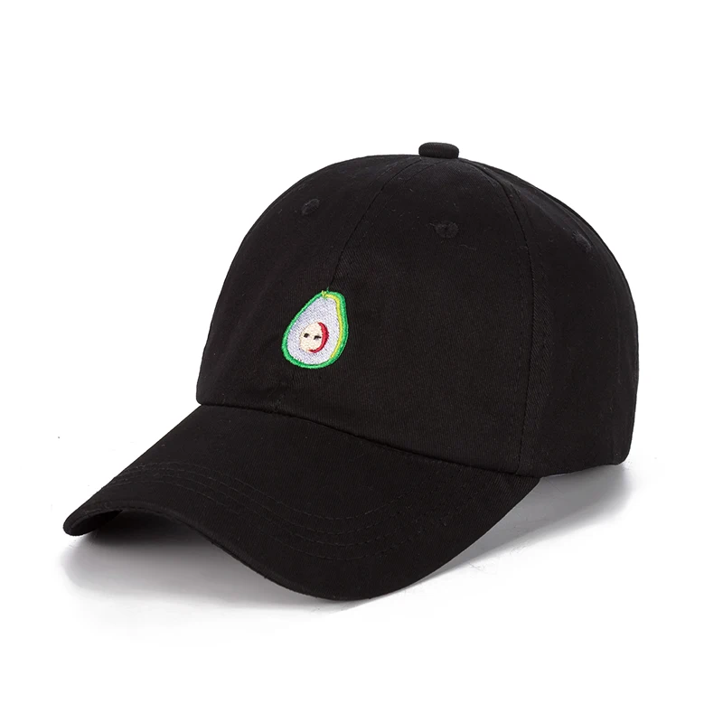 

New Fashion AVOCADO Cotton Embroidery Adjustable Baseball Cap Hip Hop Hat Cap Men And Women Dad Hat
