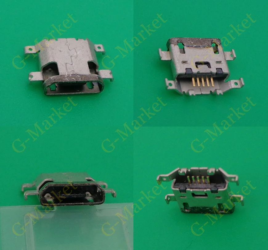 

100pcs/lot For MOTO G4 Plus XT1641 XT1644 Micro mini USB jack socket Connector Charging Port dock plug 5 pin