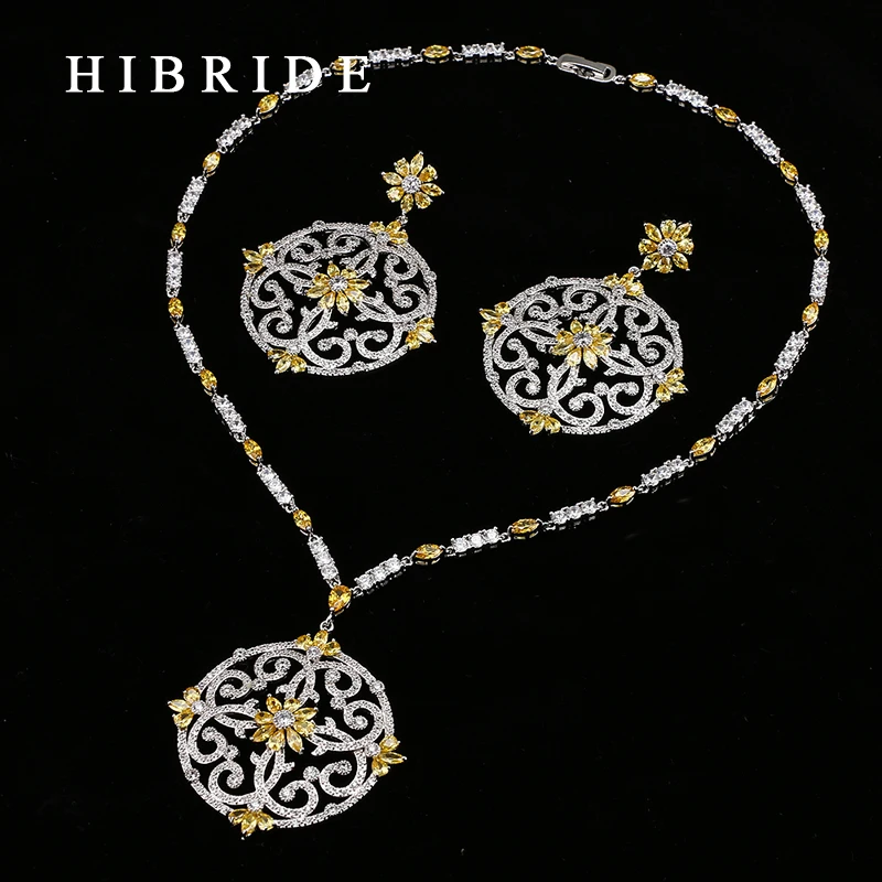 Роскошный цветок круглой формы hibrid красочные Швейцарский фианит подвески для