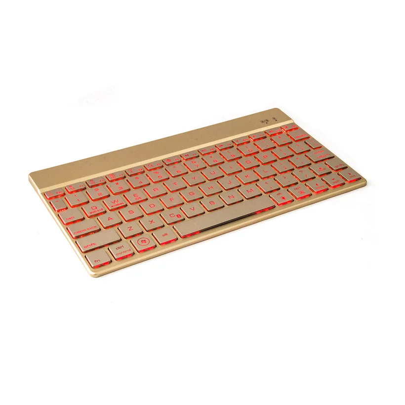 

High quality Wireless Bluetooth Keyboard Ultra Slim Aluminium, With LED Backlight Keyboard suit Android Windows IOS Devices F3S
