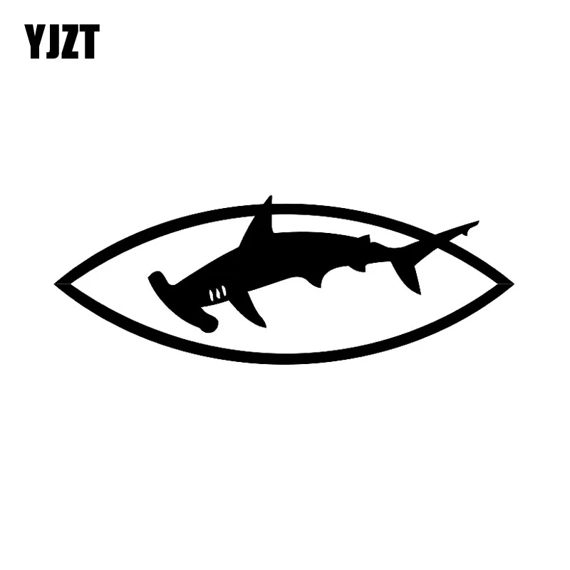 YJZT 15 см * 5 HAMMERHEAD Great White SHARK интересный виниловый автомобильный стикер высокого