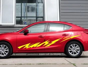 

Car Flash Racing Stripe 97'' Door Decals for AXELA Vinyl Motor Side Stickers ZC350