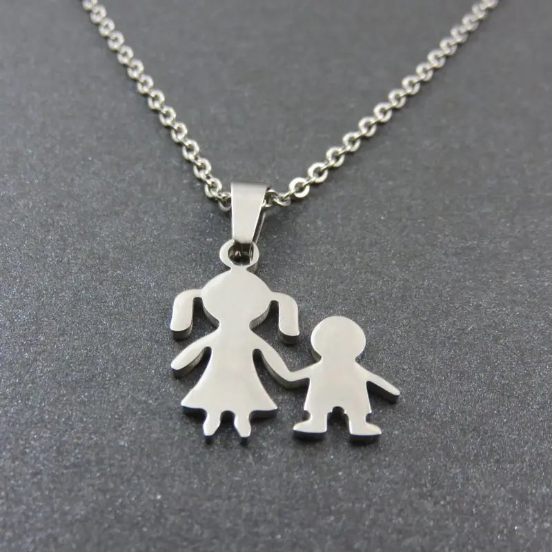 Buy Together Sister and Brother Pendant Necklace