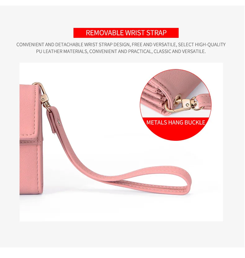 Forever Young Wristlet Clutch Wallet Women Many Departments Female Wallet Zipper Designer Ladies Purse Handbag Cell Phone Pocket