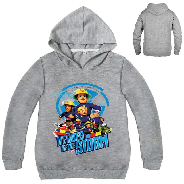 Aliexpress.com : Buy Children Cartoon Fireman Sam Printed Funny Hoodies ...