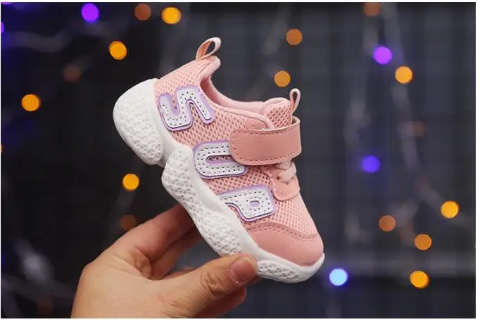 2019 Весна младенческой обувь для малышей для девочек и мальчиков повседневная обувь мягкая подошва Нескользящая дышащая уличная детская