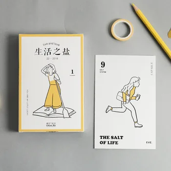 

30 Pcs/Set Novelty The Salt Of Life Postcard/Greeting Card/Message Card/Birthday Letter Envelope Gift Card