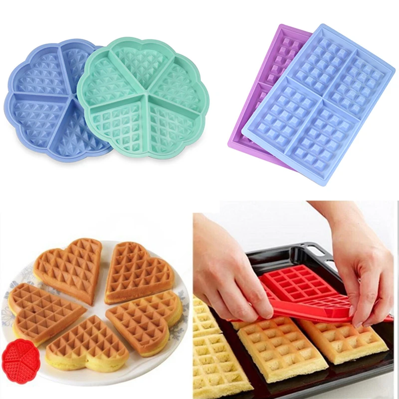 Антипригарная силиконовая, для вафель, для детей, форма для торта, вафельная силиконовая форма для выпечки, набор, формы для выпечки, форма для украшения торта, форма для выпечки