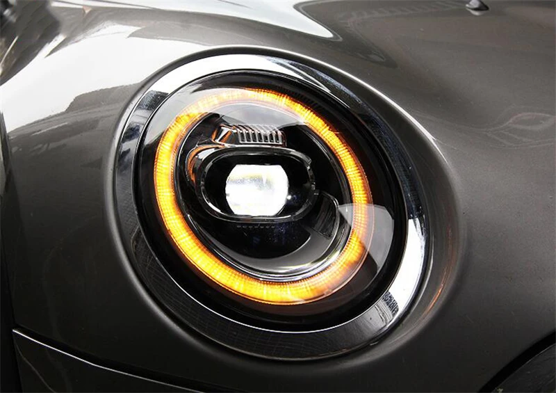 Новая динамическая Поворотная сигнальная головка для автомобиля Стайлинг для BMW MINI F56 фары- для MINI F56 двойные линзы все светодиодные передние фары