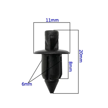 

Panel Black Replacement 100pcs Set Kit Parts Fastener Clips Plastic Bicycle Motorcycle