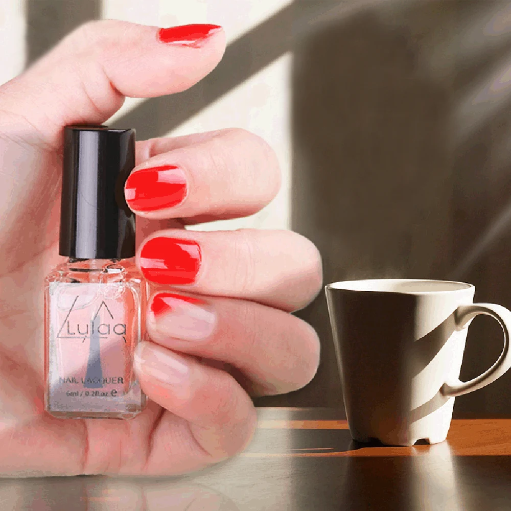 

LULAA mild and tasteless sunlight UV transparent 6ML nail polish high quality Water-based Manicure Varnish Nail Lacquer TSLM1