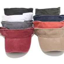 8 однотонных цветов, верхняя Пустая Шляпа, хлопковые козырьки для мужчин и женщин, для спорта на открытом воздухе, летние козырьки, Кепка для пешего туризма, солнцезащитная Кепка