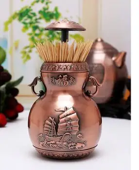 

Toothpick box home creative personality Chinese squid blessing toothpick bucket pressing automatic popping toothpick