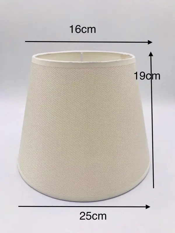 

E27 Lampshae for table lamp linen and pvc lampshade