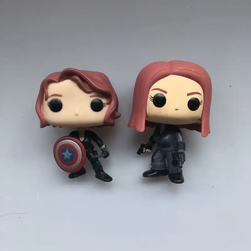black widow with shield funko pop
