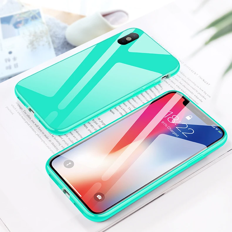 Candy Color Tempered Glass Case For Huawei Honor 10i 20i 8X 8C P20 Pro P30 Lite P Smart Y7 Y9 Mate 20 Lite Nova 3i 4 Cover