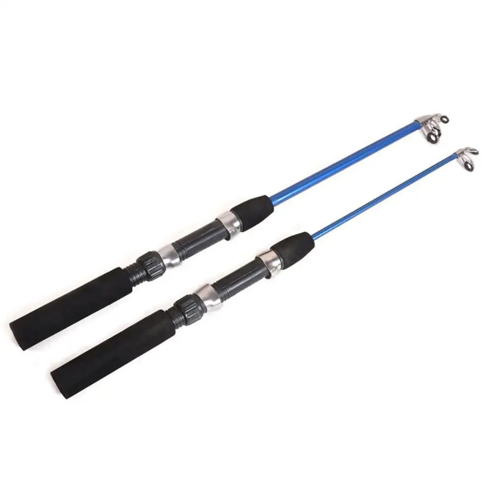 

Ice Fishing Rod Short Lure Fishing Rod for Beginners Winter Telescopic Fishing Rod Anti-slip Retractable Folding Portable Poles
