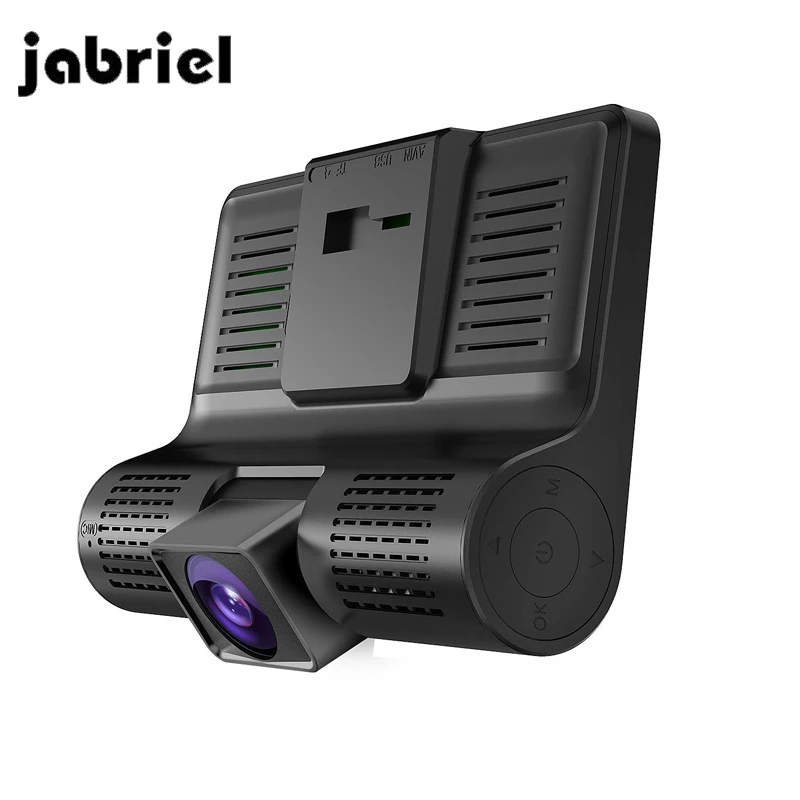 Jabriel Car DVR With three Cameras 4.0 Inch IPS auto Registraror car drive Full HD 1080P Digital Video Recorder Dash Cam Camera