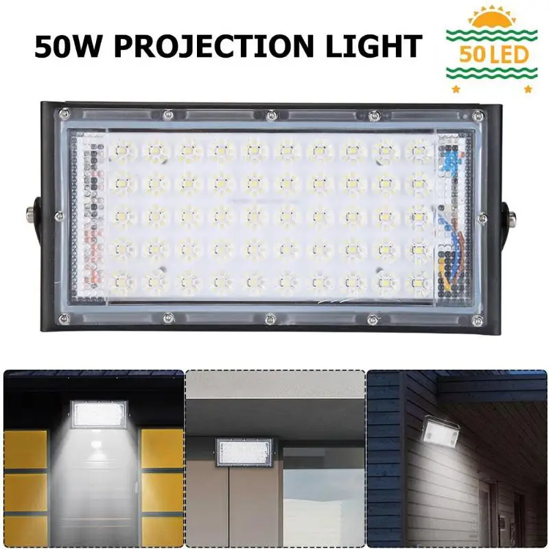 50LED прожектор наружные водонепроницаемые фонарики настенная лампа для ландшафтного освещения