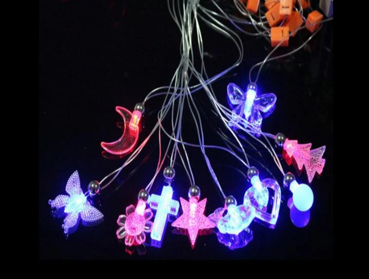 Fashion Luminous Necklace Love Butterfly Cross Flower Shape Pendant Electronic Party Decor Led Light Up Necklaces Toy Toy Fashion Toys Toystoys Toys Toys Aliexpress
