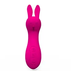 10 режимов массаж голова кролика USB Перезаряжаемые Женский Вибратор вибрационный Секс-игрушки