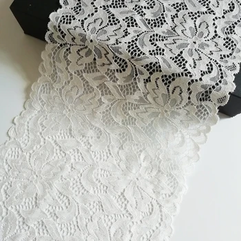 

20Yards 19cm Nylon Elastic Lace Fabric Stretch Lace Trims Ribbon Garment Clothing Accessories Garters Sewing Lace Appliques