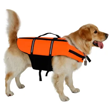 Reflective Life Vest For Dogs Pet Swim Life Jacket Dog Life Vest For Swimming Trainning Bright Color Dog Safety Swimming Clothes