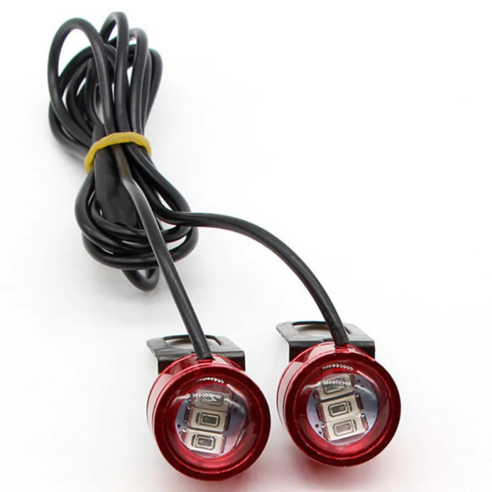 

2PCs 100CM Wired Motorcycle LED License Plate Light Bulb Motocross SMD LED 12V 5W Front Lamp DRL Running Light Turn Signal