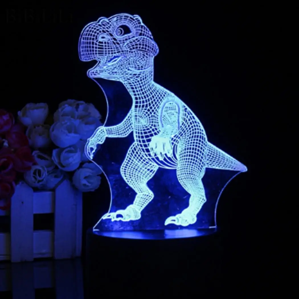 

7 LED Control 5V Multicolor As Change Touch Picture Dinosaur Night Touch 260g 3D Light Changing 2W and Remote Color