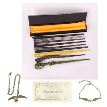 

H Magic Wand with Box Voldemort Ron Hermione Dumbledore Luna Magic Wand Hogwarts Train Ticket