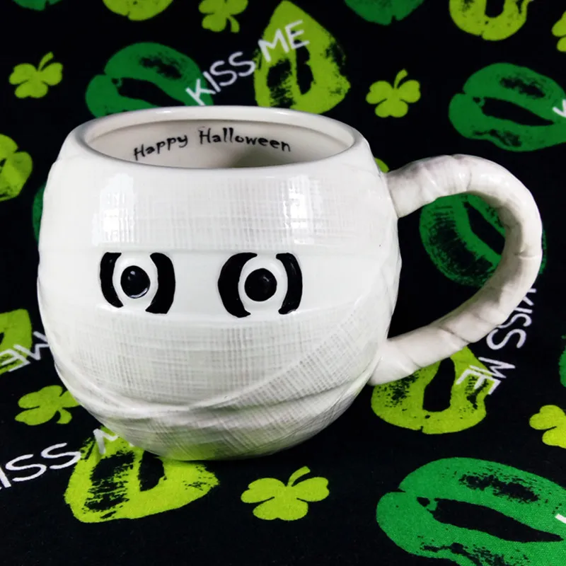 

3D Creative Mummy Cup Coffee Mug Breakfast Milk Ceramic Cups with bandage water bottle Halloween Day Special Gift