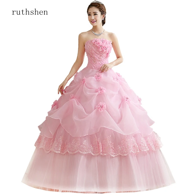 Ruthshen/бальное платье, милое розовое платье, 15 цветов, Дешевые Бальные платья, 16 милых дебютантных платьев, Robe De Bal