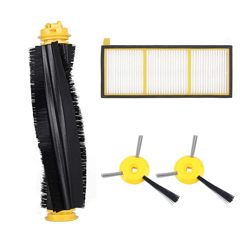 

HOT!Full Replenishment Kit For Shark Ion Robot Rv700 Rv720 Rv750 Rv750C & Rv755 Kit -Includes 2 Side Brushes, 1 Main Brushroll