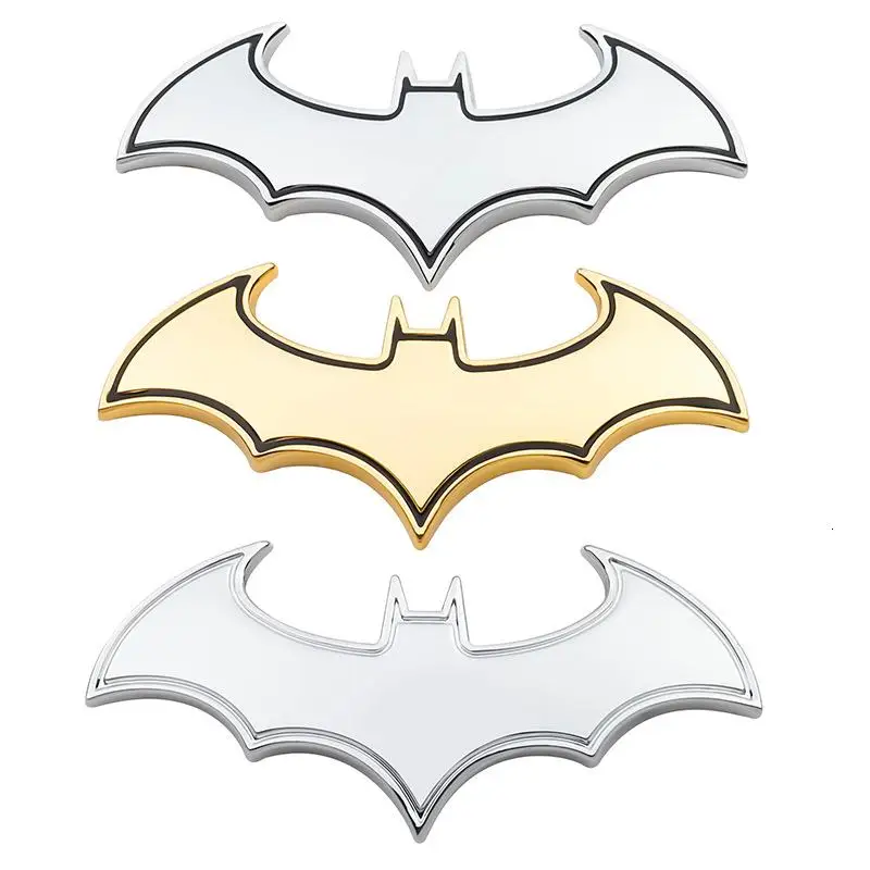 

3D Cool Metal Bat Logo Car Stickers Styling Batman Badge Emblem Tail Stickers Automobiles Motorcycle Accessories