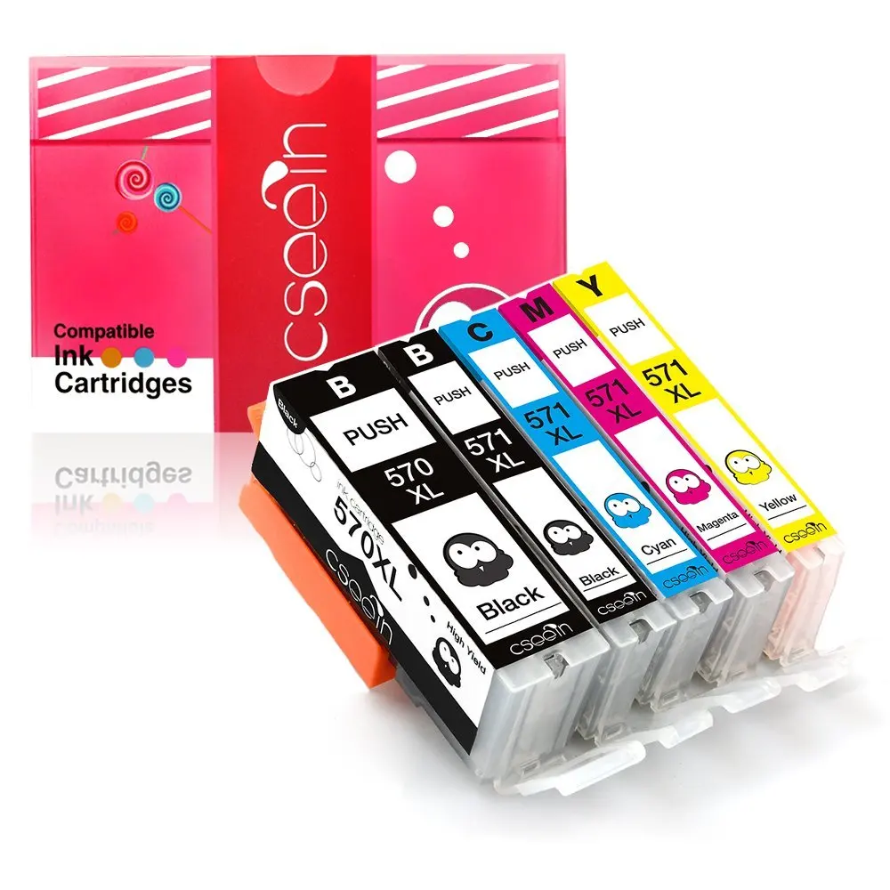 5Compitalbe for Canon PGI 570 CLI 571 XL Ink Cartridge For canon Pixma MG5750 MG5751 MG5752