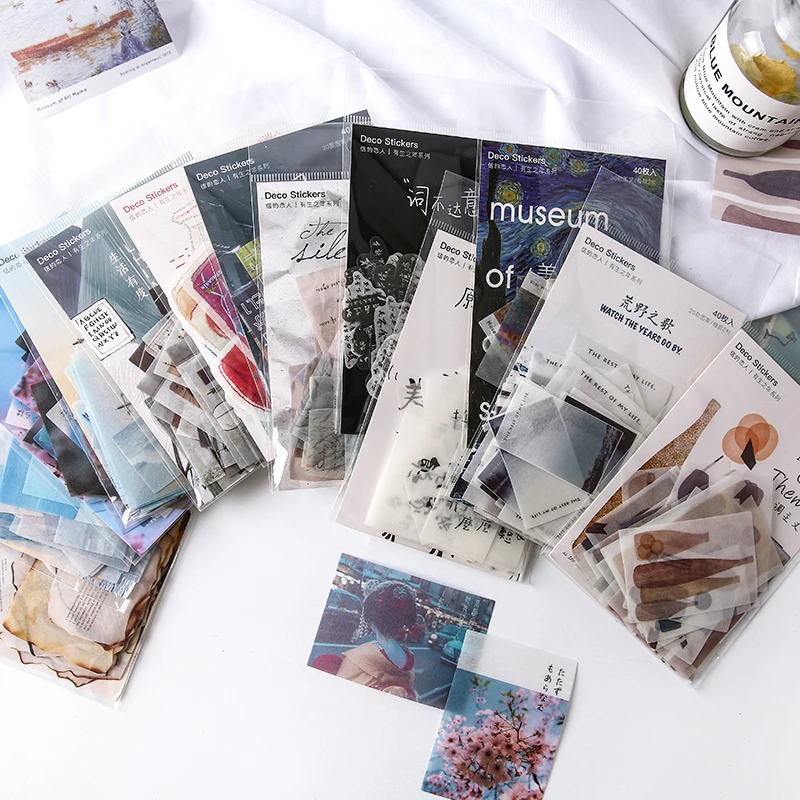 

40pcs/lot Around The World Bullet Journal Scrapbook Diary Stickers Scrapbooking Paper Craft Diy Flakes Office Supplies