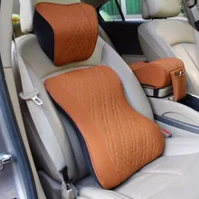 Здравоохранения Memory Foam поясничного подушки Set Back Поддержка дышащей сетки подголовник автомобиля Подушка служебный автомобиль облегчить боль подушки