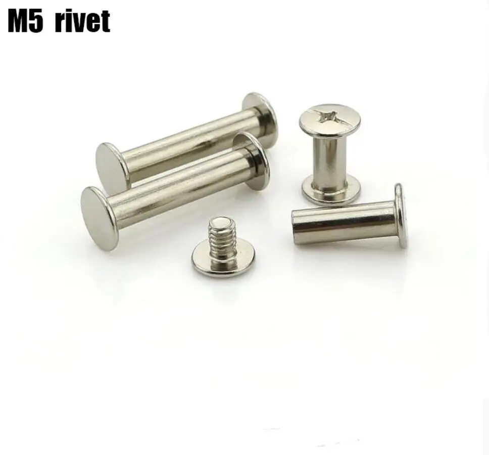 

cross-shaped tactics screw M5 Plate with nickel carbon steel Filial-female Knife book furniture rivet